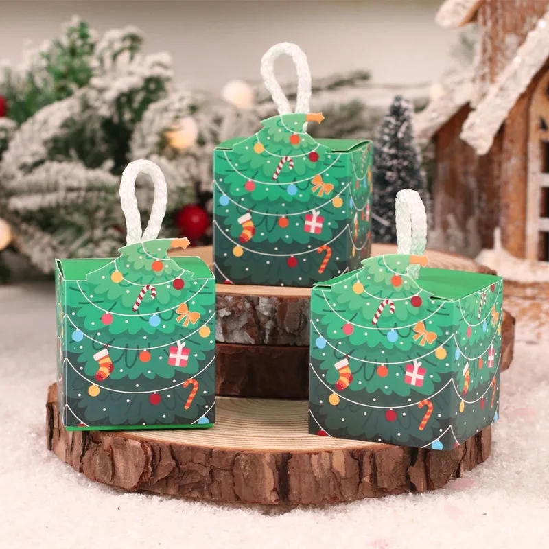 Christmas Tree Candy Box Merry Christmas Decorations For Home Santa Claus Xmas Ornament Navidad 2023 Happy New Year Gift 2024