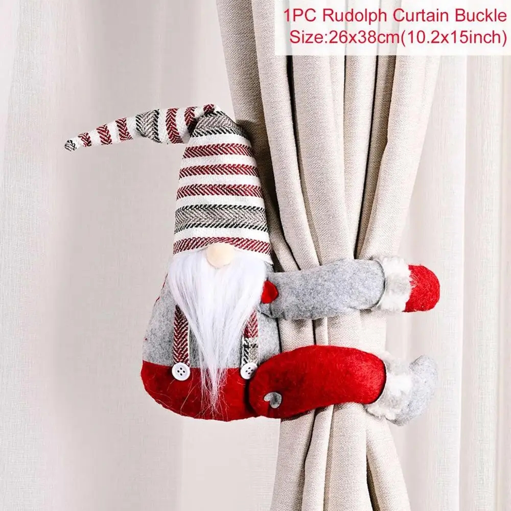 1pc Christmas Curtain Holder Hook Curtain Clip Tieback Buckle Clips Buckle Tie Back Curtain Decorative Accessories Home Decor