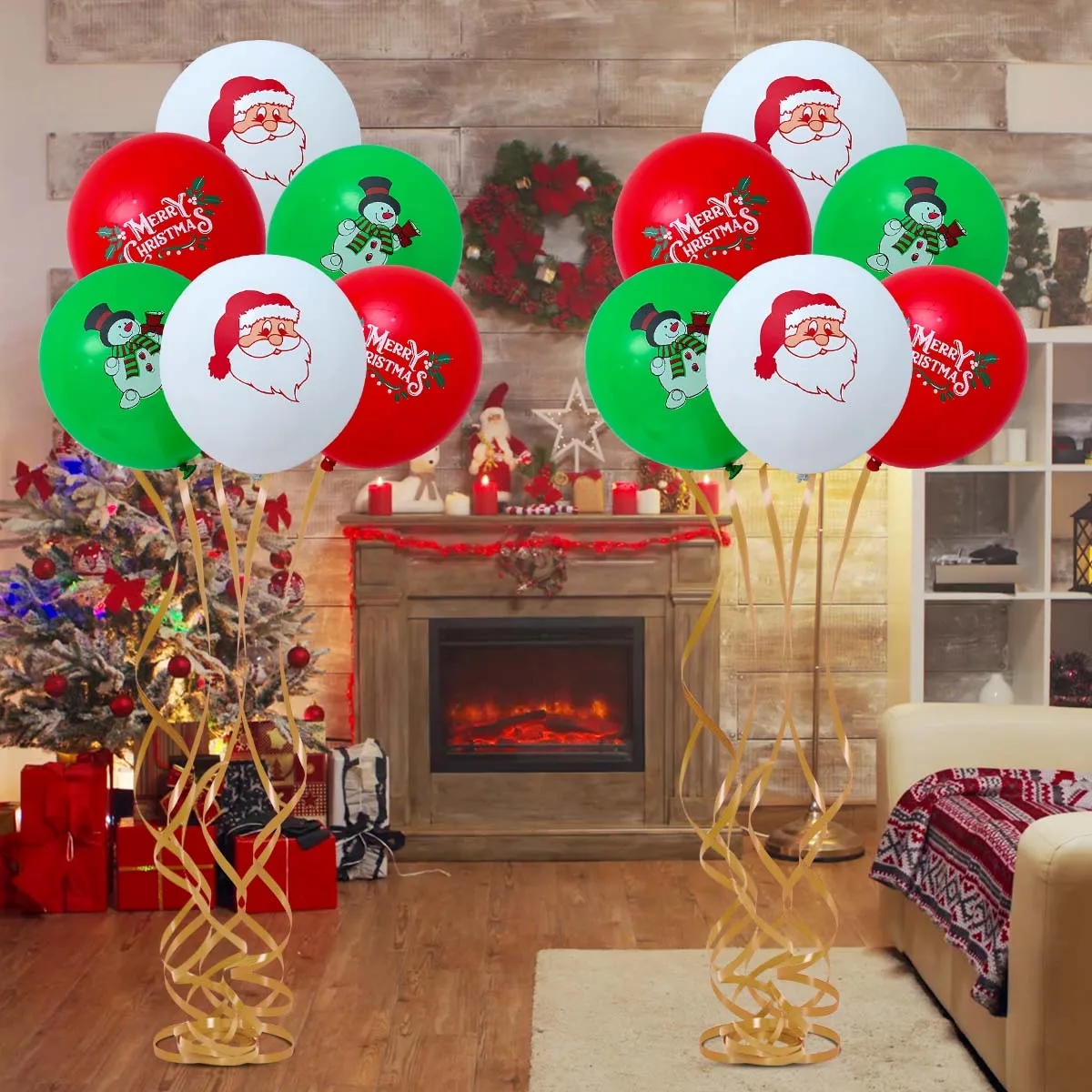 Latex Christmas Balloons Santa Claus Elk Xmas Tree Christmas Party Balloons Merry Christmas Decoration for Home Happy New Year