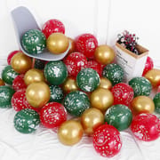 15pcs 10inch Christmas Latex Balloons Golden Green Balloon Christmas Tree Kids Birthday Party Decorations Wedding New Year Decor