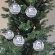 Transparent Snow Ball Pendant 2022 Christmas Tree Ornaments Merry Christmas Decorations ​for Home Navidad Gifts New Year 2023