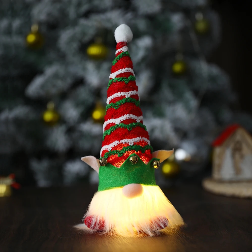 1Pc Merry Christmas Gnome Plush Toy Faceless Dwarf Doll with LED Light Xmas Tree Home Party Decoration New Year 2023 Navidad 1Pc Merry Christmas Gnome Plush Toy Faceless Dwarf Doll with LED Light Xmas Tree Home Party Decoration New Year 2023 Navidad