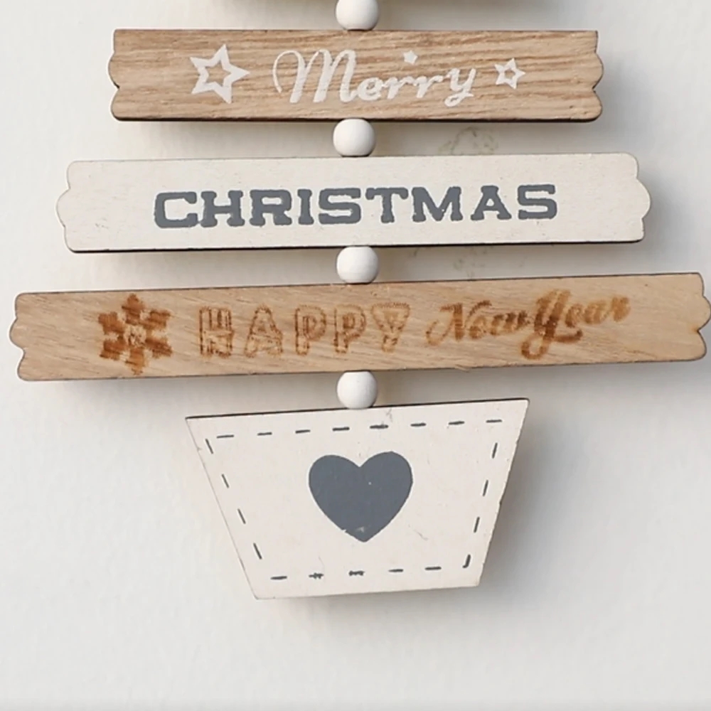 1Pc Wooden Christmas Tree Pendant Merry Christmas Home Party Decorations Door Wall Room Winter Ornaments New Year 2023 Navidad 1Pc Wooden Christmas Tree Pendant Merry Christmas Home Party Decorations Door Wall Room Winter Ornaments New Year 2023 Navidad