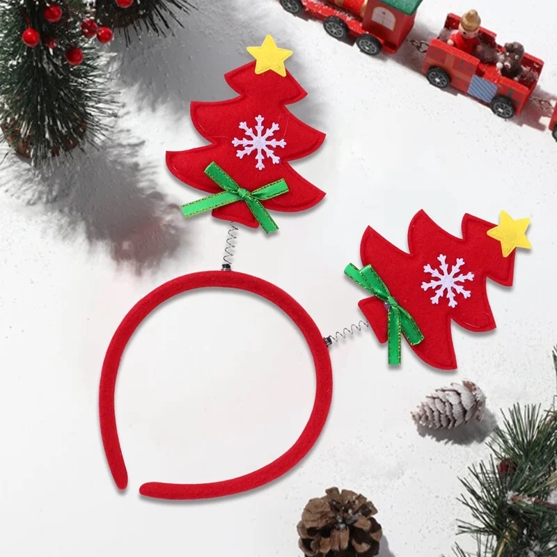 Christmas Santa Claus Elk Snowman Headband Merry Christmas Decorations For Home Xmas Ornaments Navidad 2023 New Year Gift 2024
