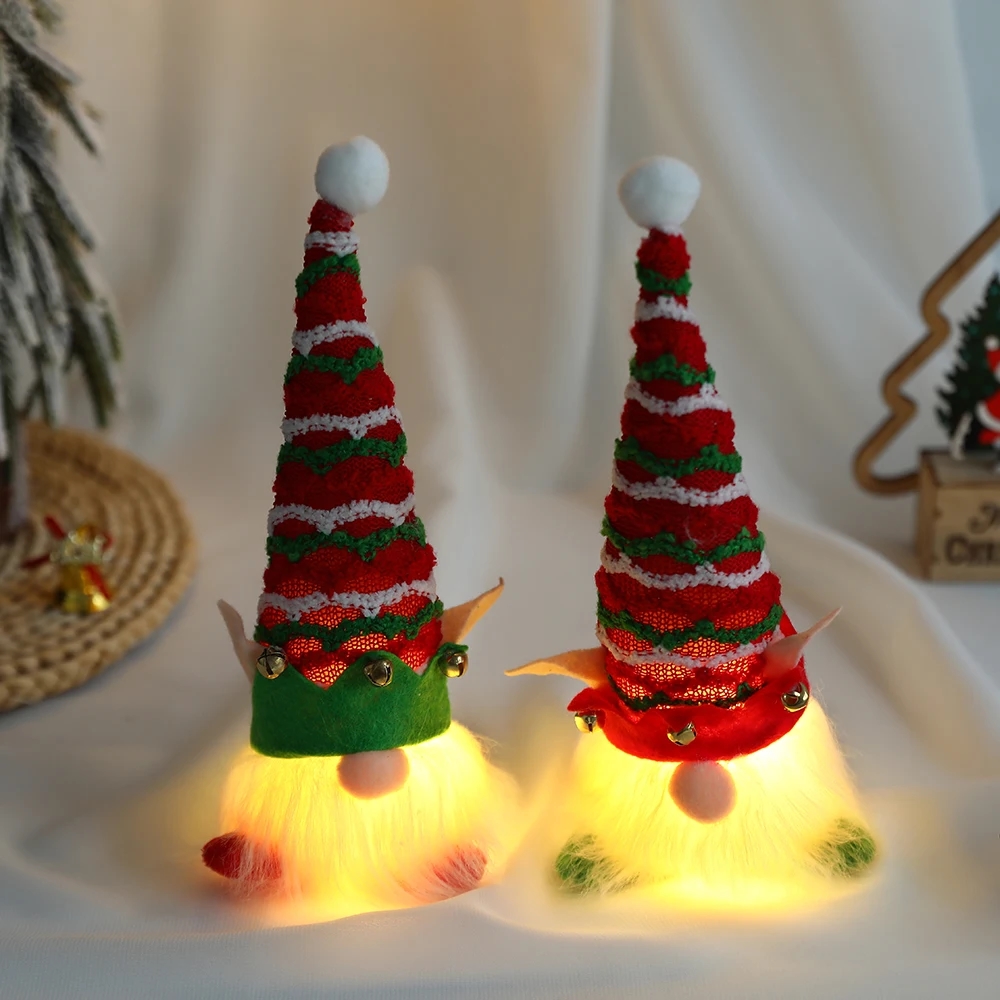 1Pc Merry Christmas Gnome Plush Toy Faceless Dwarf Doll with LED Light Xmas Tree Home Party Decoration New Year 2023 Navidad 1Pc Merry Christmas Gnome Plush Toy Faceless Dwarf Doll with LED Light Xmas Tree Home Party Decoration New Year 2023 Navidad