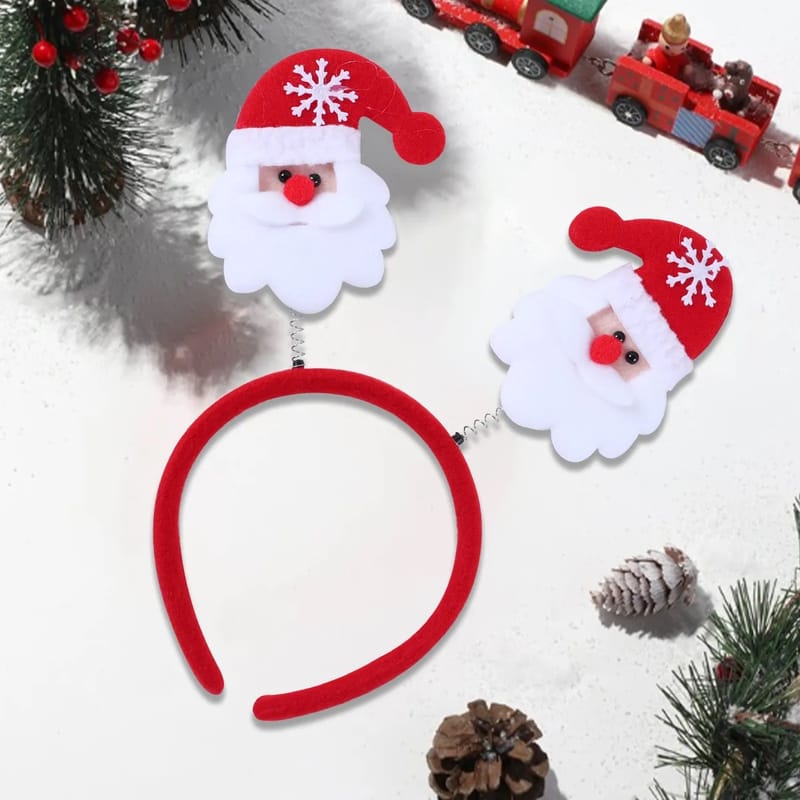 Christmas Santa Claus Elk Snowman Headband Merry Christmas Decorations For Home Xmas Ornaments Navidad 2023 New Year Gift 2024