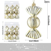 3Pcs/Set Christmas Ice Cream Candy Pendant Cute Merry Christmas Hanging Ornaments Xmas Tree Home Party Decorations Noel Navidad