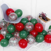 15pcs 10inch Christmas Latex Balloons Golden Green Balloon Christmas Tree Kids Birthday Party Decorations Wedding New Year Decor