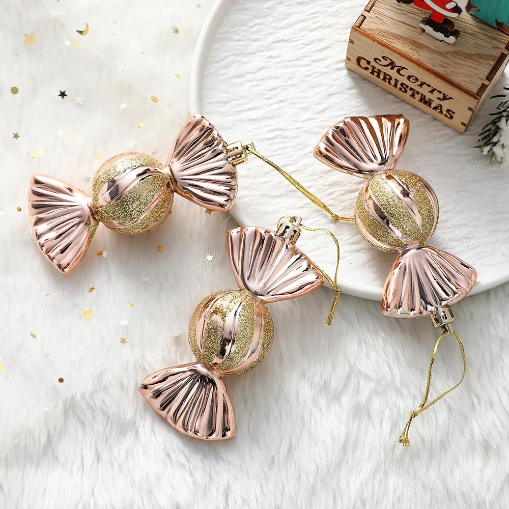 3Pcs/Set Christmas Ice Cream Candy Pendant Cute Merry Christmas Hanging Ornaments Xmas Tree Home Party Decorations Noel Navidad