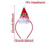 Christmas Santa Claus Elk Snowman Headband Merry Christmas Decorations For Home Xmas Ornaments Navidad 2023 New Year Gift 2024