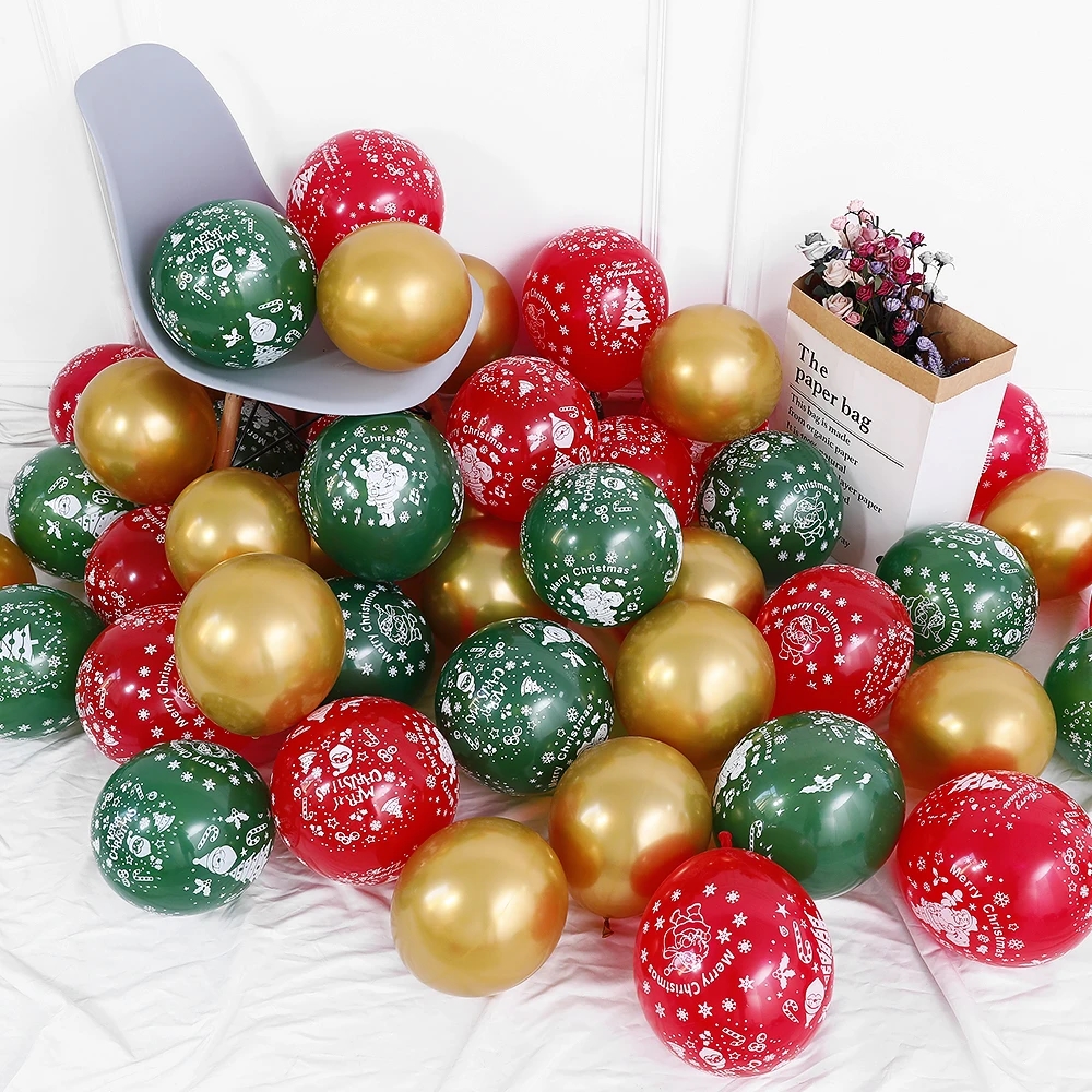 15pcs 10inch Christmas Latex Balloons Golden Green Balloon Christmas Tree Kids Birthday Party Decorations Wedding New Year Decor 15pcs 10inch Christmas Latex Balloons Golden Green Balloon Christmas Tree Kids Birthday Party Decorations Wedding New Year Decor