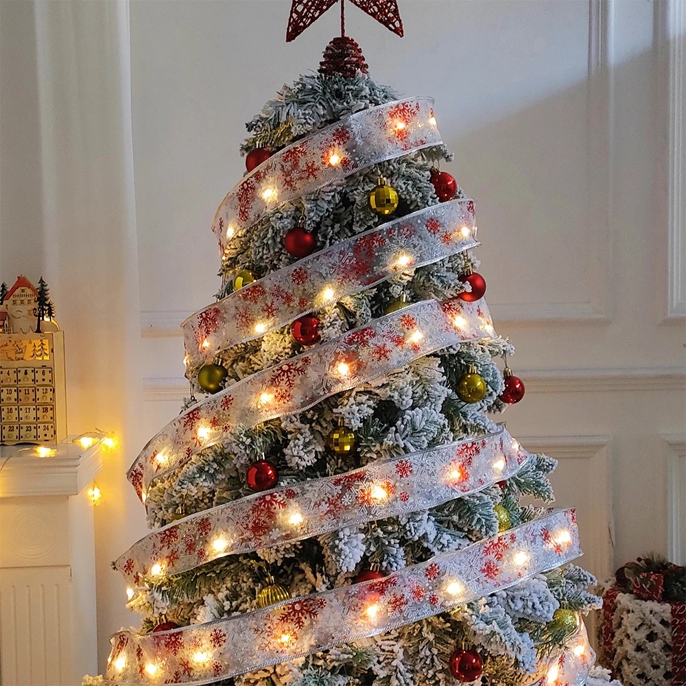 10M Christmas Decoration Xmas Tree Ribbon Fairy Light Ornaments Home Xmas String Lights Navidad Christmas Ribbon With LED Lights 10M Christmas Decoration Xmas Tree Ribbon Fairy Light Ornaments Home Xmas String Lights Navidad Christmas Ribbon With LED Lights