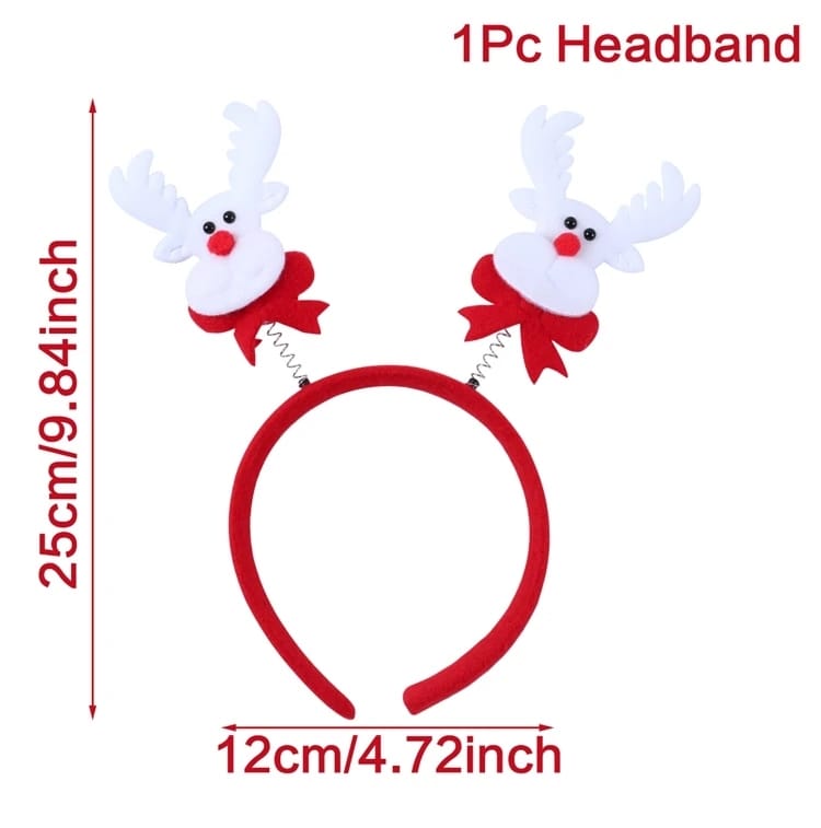 Christmas Santa Claus Elk Snowman Headband Merry Christmas Decorations For Home Xmas Ornaments Navidad 2023 New Year Gift 2024