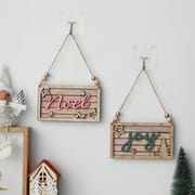 1Pc Wooden Christmas Tree Pendant Merry Christmas Home Party Decorations Door Wall Room Winter Ornaments New Year 2023 Navidad