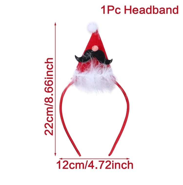 Christmas Santa Claus Elk Snowman Headband Merry Christmas Decorations For Home Xmas Ornaments Navidad 2023 New Year Gift 2024