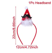 Christmas Santa Claus Elk Snowman Headband Merry Christmas Decorations For Home Xmas Ornaments Navidad 2023 New Year Gift 2024