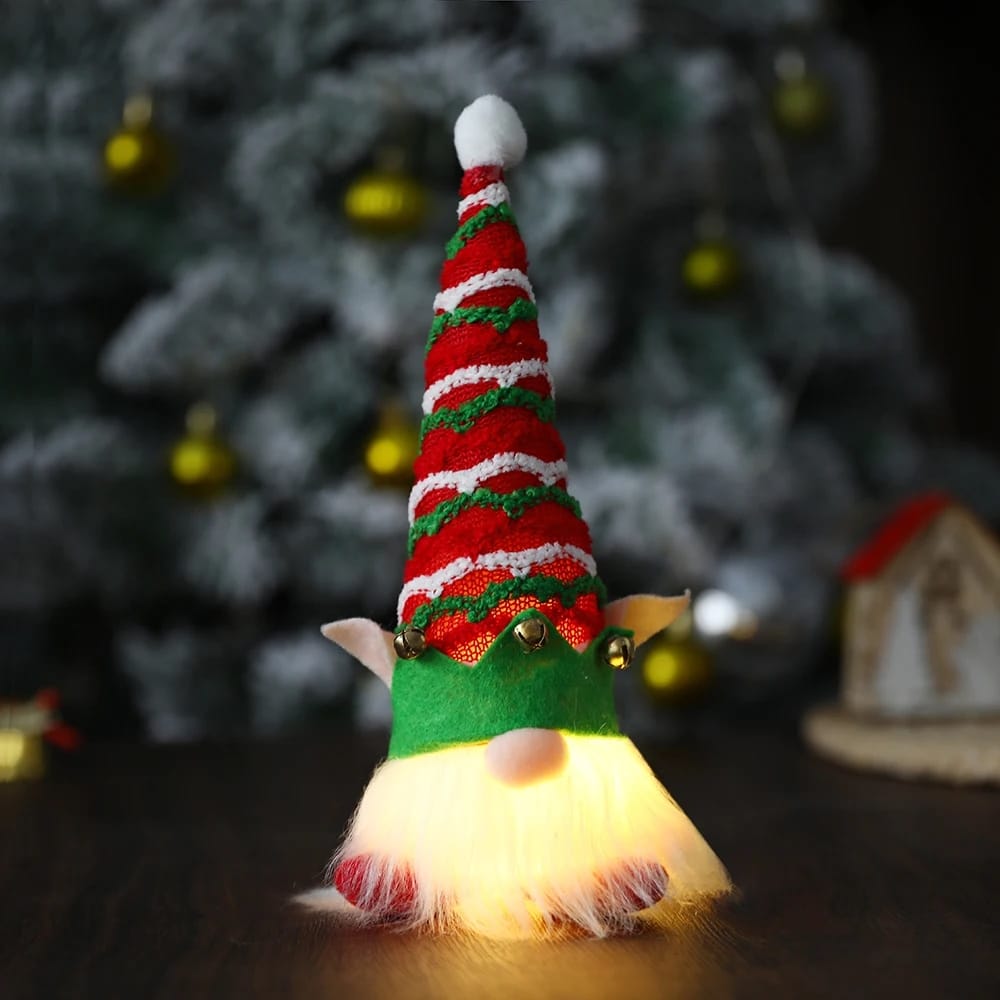1Pc Merry Christmas Gnome Plush Toy Faceless Dwarf Doll with LED Light Xmas Tree Home Party Decoration New Year 2023 Navidad