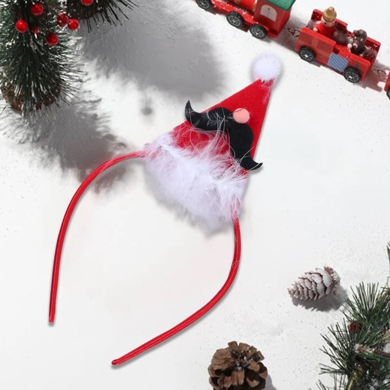 Christmas Santa Claus Elk Snowman Headband Merry Christmas Decorations For Home Xmas Ornaments Navidad 2023 New Year Gift 2024