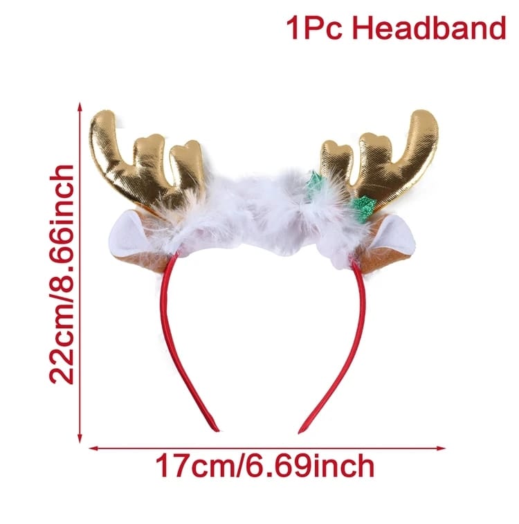 Christmas Santa Claus Elk Snowman Headband Merry Christmas Decorations For Home Xmas Ornaments Navidad 2023 New Year Gift 2024