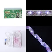 10M Christmas Decoration Xmas Tree Ribbon Fairy Light Ornaments Home Xmas String Lights Navidad Christmas Ribbon With LED Lights