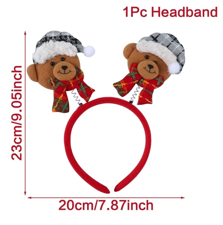 Christmas Santa Claus Elk Snowman Headband Merry Christmas Decorations For Home Xmas Ornaments Navidad 2023 New Year Gift 2024