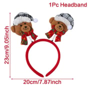 Christmas Santa Claus Elk Snowman Headband Merry Christmas Decorations For Home Xmas Ornaments Navidad 2023 New Year Gift 2024