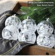 Transparent Snow Ball Pendant 2022 Christmas Tree Ornaments Merry Christmas Decorations ​for Home Navidad Gifts New Year 2023