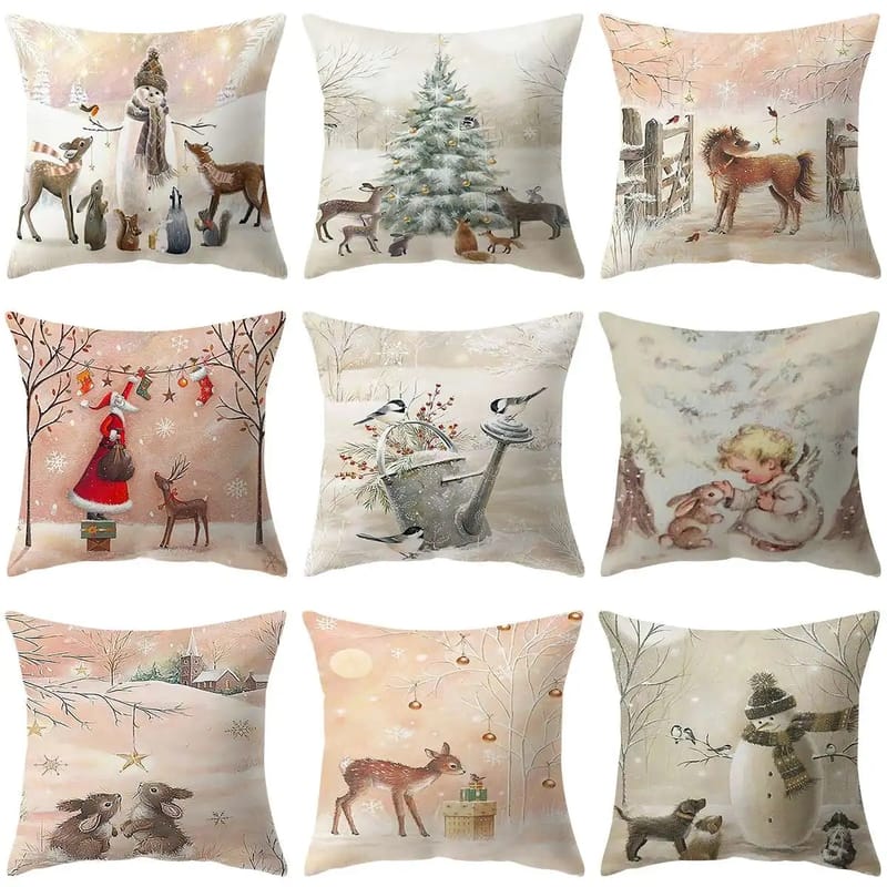 Christmas Snowman Pillowcase Merry Christmas Decor for Home Christmas Ornaments 2022 Xmas Gift Navidad Natal Noel New Year 2023