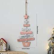 1Pc Wooden Christmas Tree Pendant Merry Christmas Home Party Decorations Door Wall Room Winter Ornaments New Year 2023 Navidad