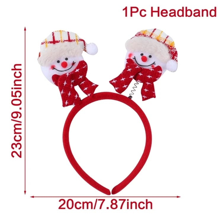 Christmas Santa Claus Elk Snowman Headband Merry Christmas Decorations For Home Xmas Ornaments Navidad 2023 New Year Gift 2024