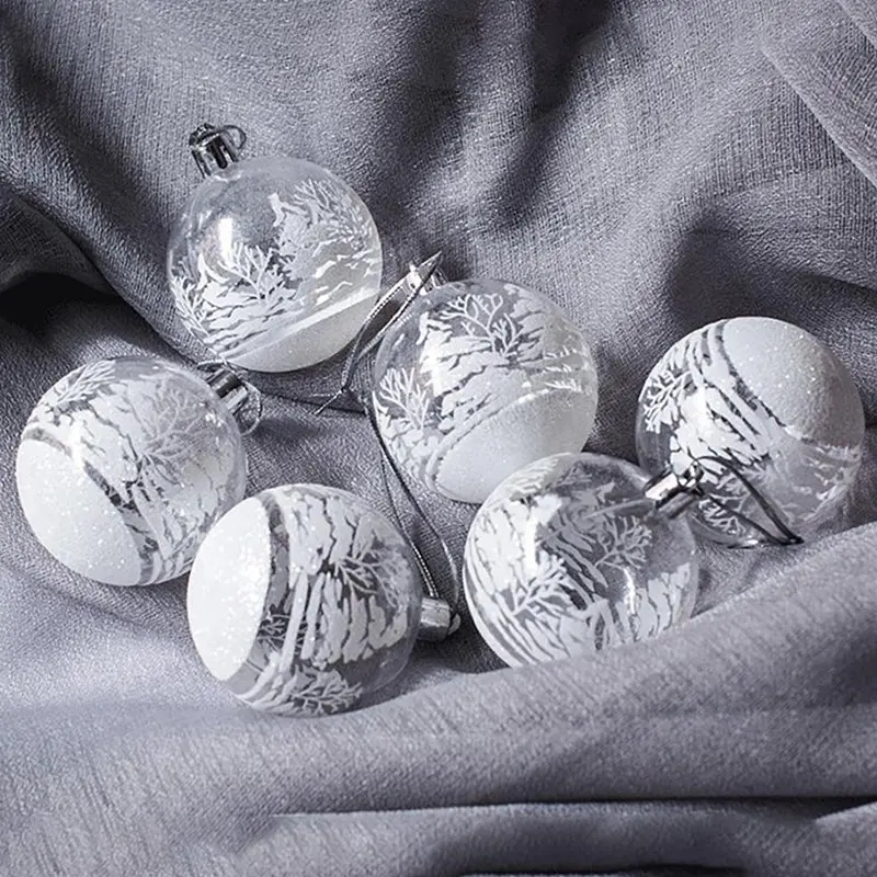 Transparent Snow Ball Pendant 2022 Christmas Tree Ornaments Merry Christmas Decorations ​for Home Navidad Gifts New Year 2023