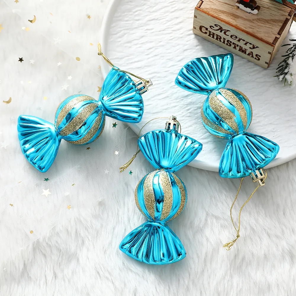 3Pcs/Set Christmas Ice Cream Candy Pendant Cute Merry Christmas Hanging Ornaments Xmas Tree Home Party Decorations Noel Navidad