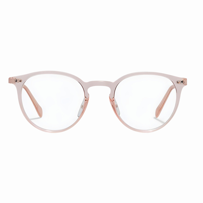 Blue Light Blocking Glasses Women/Men, Round Fashion Retro Frame, Vintage Fake Eyeglasses with Clear Lens (Black & Leopard & Transparent)
