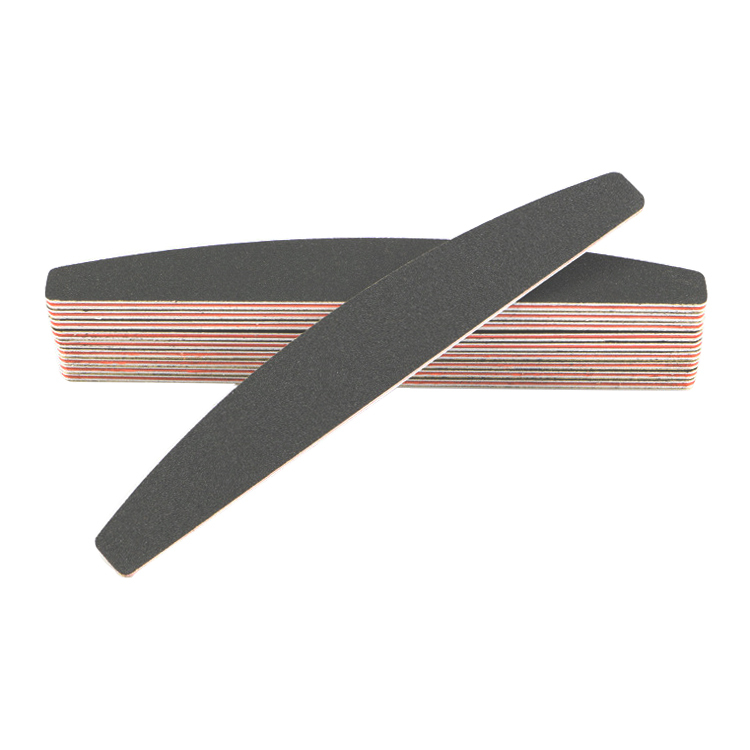 Customized High Quality Sandpaper +eva+ ps board abrasive black color nail file 80/80