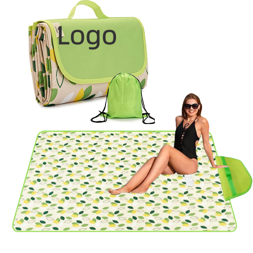 2023 Outdoor Foldable Waterproof Picnic Mat Fashion Thicken Pad Breathable Soft Portable Camping Travel Beach Blanket