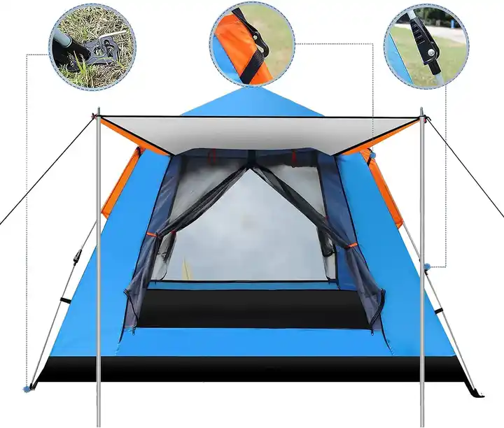 Waterproof Extra Large Space Tents Portable Family Tent 4-5 Person Outdoor Camping Tent