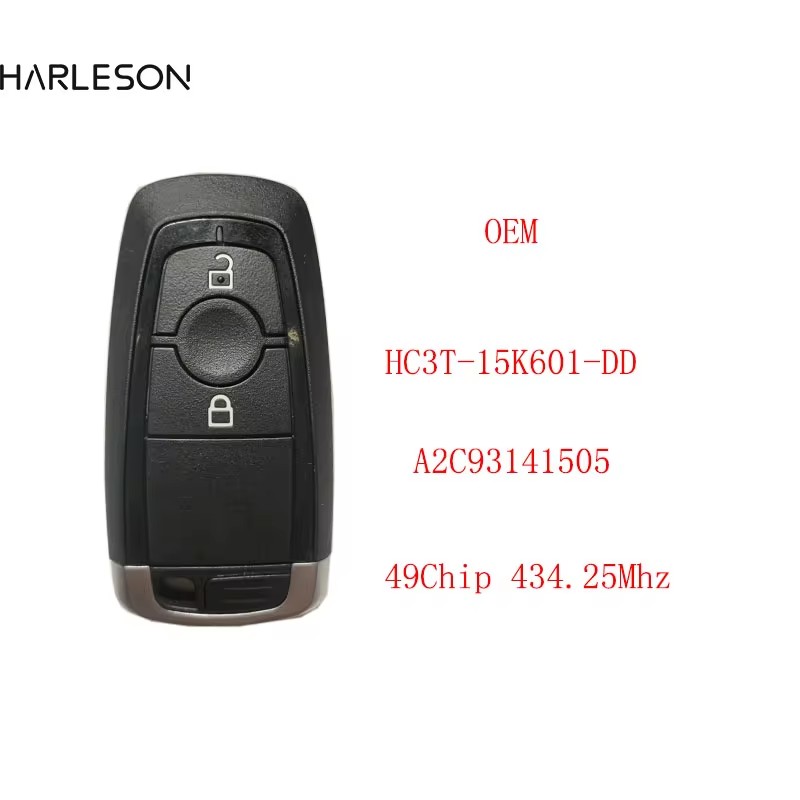 OEM HC3T-15K601-DD FSK 2 Buttons Smart Keyless Car Key 434MHz 2017 2018 ...