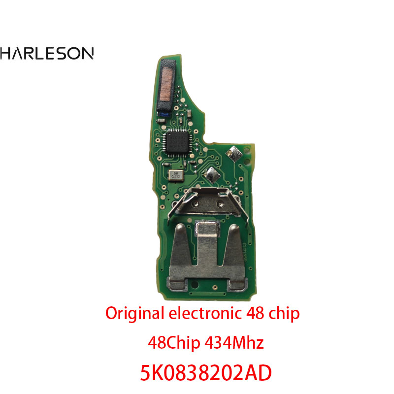 OEM Chip Original PCB Electronic 48 Chip 5K0837202AD Remote Car Key for ...