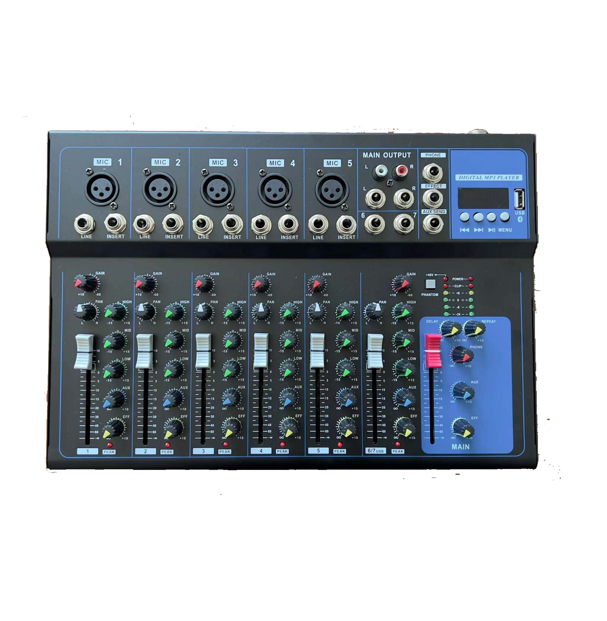 Small 4 Channel mixing consoles