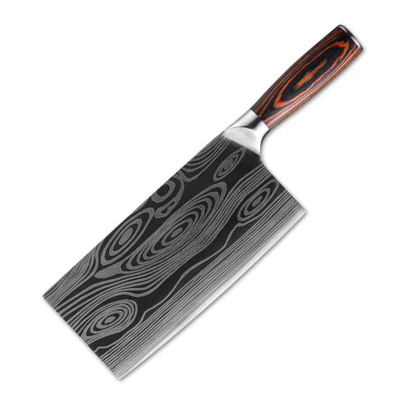 Damascus kitchen knife