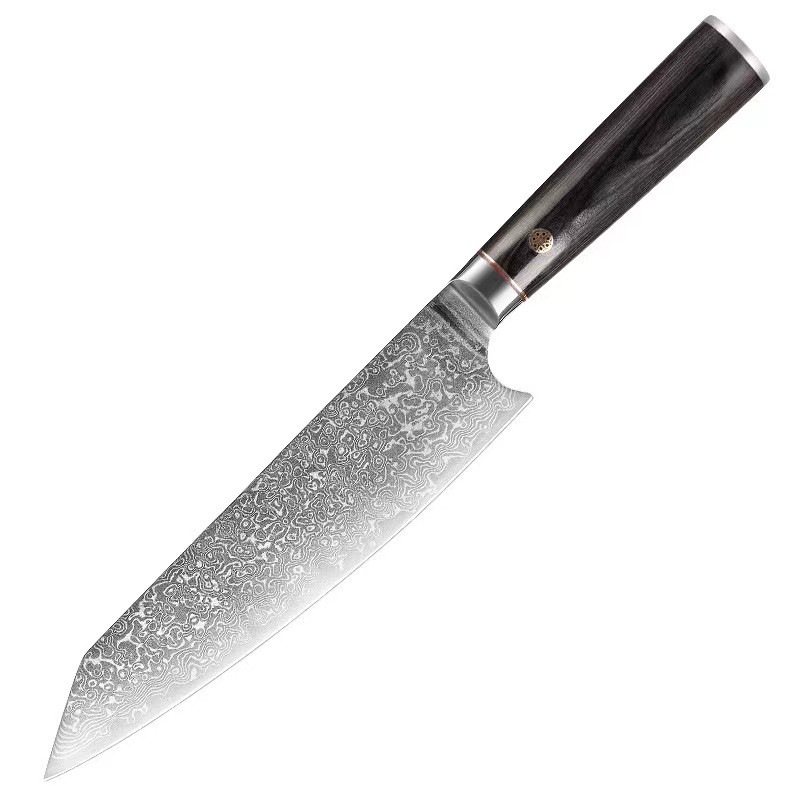 Damascus cutting knife