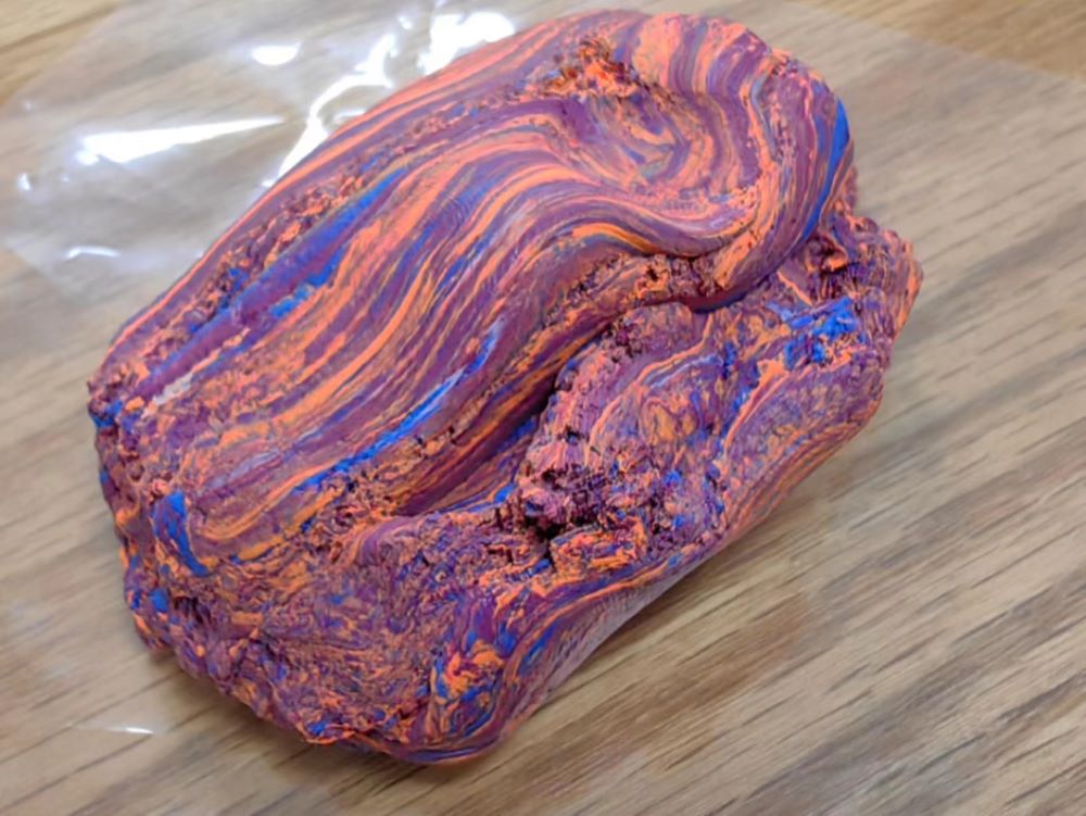 colorful clay in one clay bar