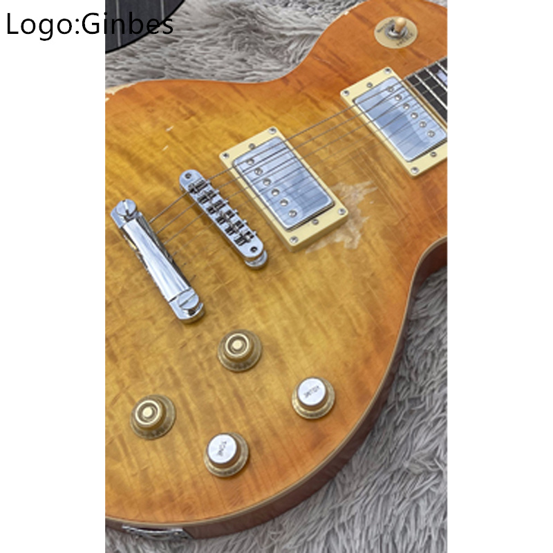 Stocking!Electric guitar lemon top thin cherry burst HH pickup no ...