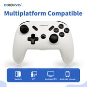 Coiorvis Wireless Switch Pro Controller for Switch/Lite/OLED/PC, Bluetooth Wireless Switch Controller for Ultimate Control with TURBO