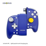 COIORVIS Joy Pad Controller for Switch\\/Switch OLED, Wireless Joy Con Switch Controller with Back Map Button\\/Turbo\\/Motion Control (Blue) alps joystick