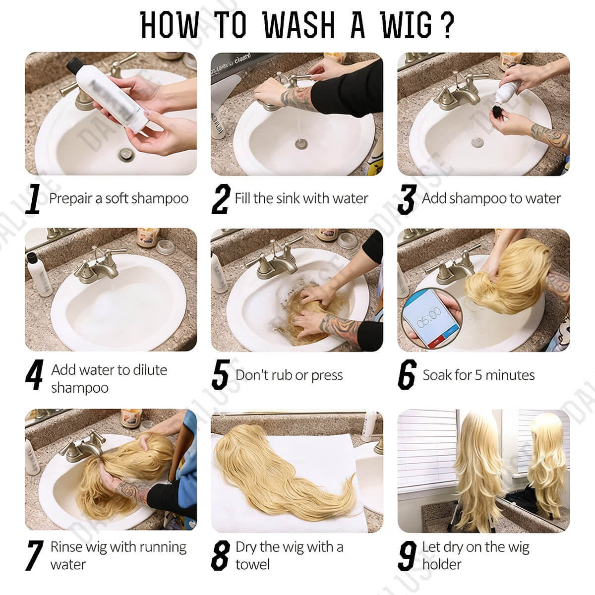 How to wash a wig?