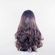 Daluse WIG Dark Brown 26-inch Wavy Wig with Transparent Lace Front