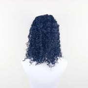 Daluse WIG Black 12-inch 13x4 Deep Wavy Bob with Lace Closure Wig