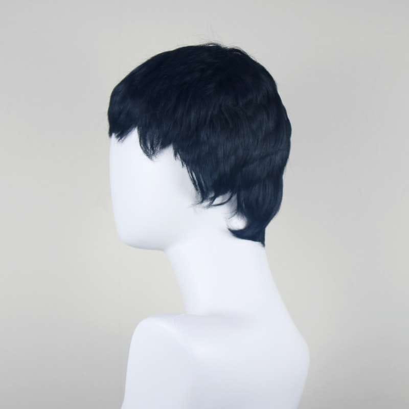 DALUSE WIG Black Layered Short Pixie Wig with Bangs