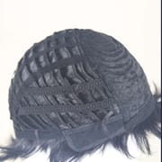 DALUSE WIG Black Layered Short Pixie Wig with Bangs